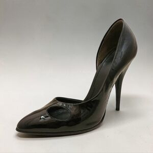 Givenchy Black Patent Leather Cutout D'Orsey Heels w/Box and Dustbag